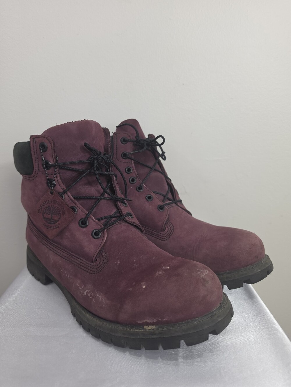Timberland Men's Burgundy Leather Boots